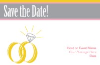 Rings are Rosy Save the Date Magnets