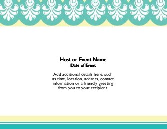 Scalloped Flourish Large Save the Date Magnets