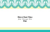 Scalloped Flourish Save the Date Cards