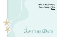 Seaside Romance Save the Date Magnets