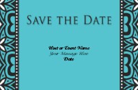 Stylish Brocade Save the Date Magnets