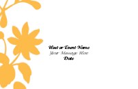 Tangerine Floral Save the Date Cards