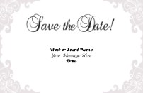 Traditional Scroll Save the Date Cards