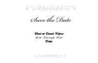 Wedding Elegance Save the Date Cards