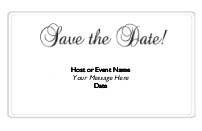 Wedding Simplicity Save the Date Magnets