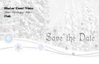 Winter Romance Save the Date Magnets