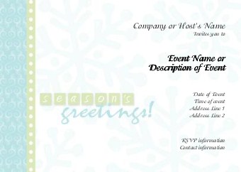 So Serene Postcard Invitation-Standard