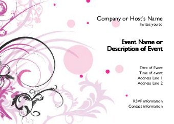 Special Soiree Postcard Invitation-Standard
