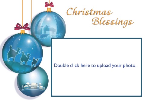 Christmas Blessings Photo Christmas Cards
