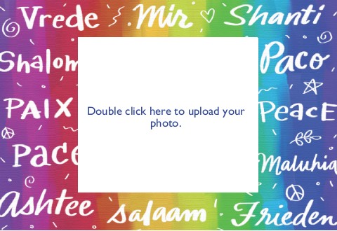 Peace is Universal Photo Christmas Cards