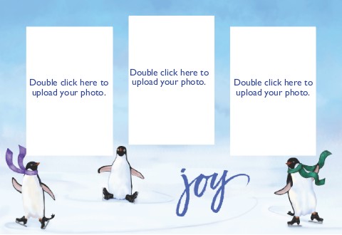 Glacier Glide Photo Christmas Cards