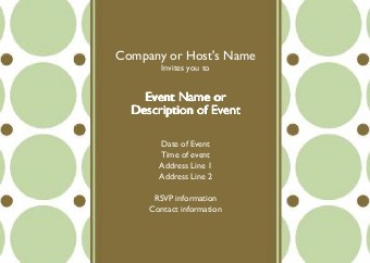 Joyful Dots Postcard Invitation-Standard