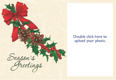 Pinecone Christmas Photo Christmas Cards