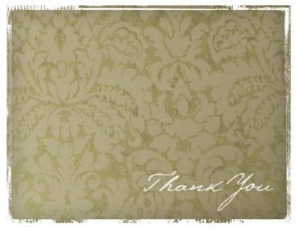 Rustic Nuptials Wedding Thank You Cards