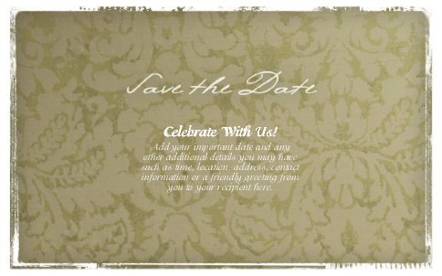 Rustic Nuptials Oversized Save the Date  Postcards