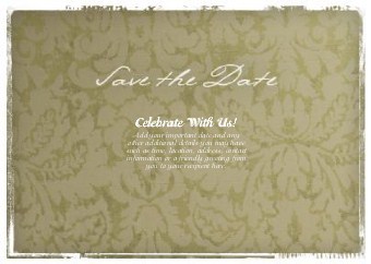 Rustic Nuptials Standard Sized Save the Date Postcards