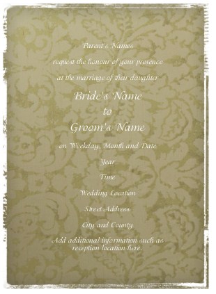 Rustic Nuptials Wedding Invitations