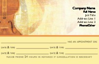Violin Full Colour Appointment Cards