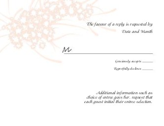Blossoming Commitment Reply Cards