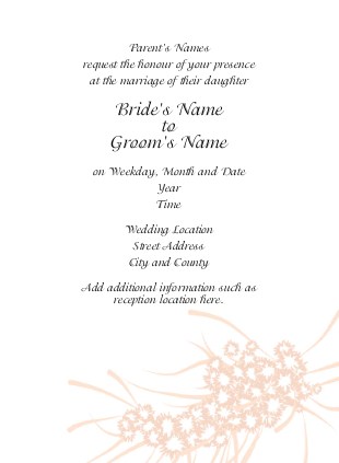 Blossoming Commitment Wedding Invitations