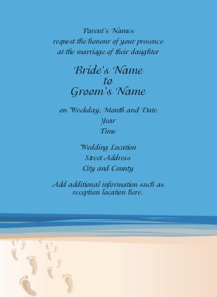 Clear Skies Ahead Wedding Invitations