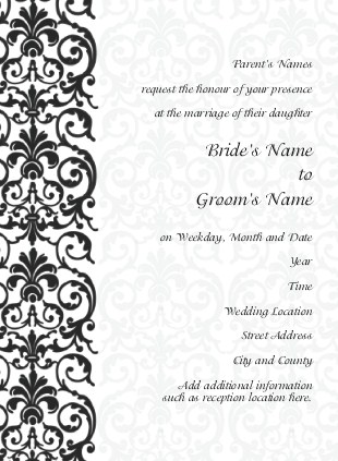 Elegant Lace Wedding Invitations