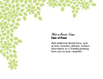 Leaves of Love Large Save the Date Magnets