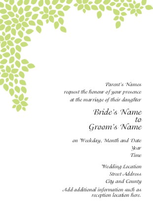 Leaves of Love Wedding Invitations