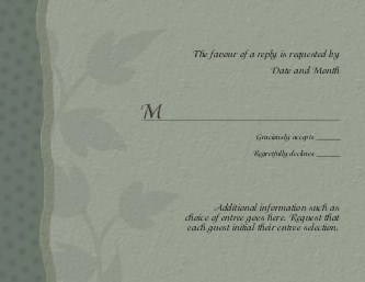Love Comes Naturally Reply Cards