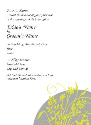 Wildflower Wonder Wedding Invitations