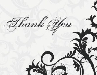 Bliss Sophisticate Wedding Thank You Cards