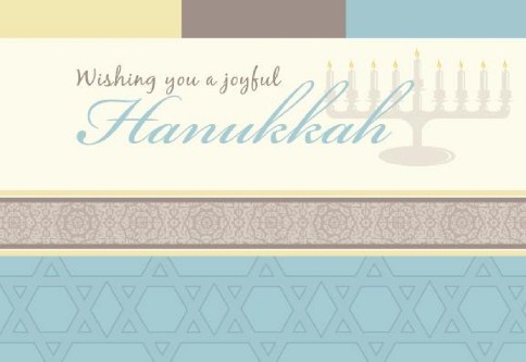 Joyful Hanukkah Personalised Christmas Cards