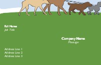 Line of Canines Full Colour Business Cards