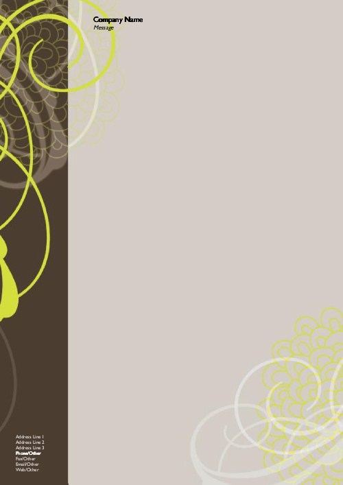 Nature Meets Neon A4 Recycled Letterhead
