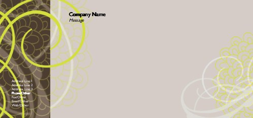 Nature Meets Neon Full Colour Compliment Slips