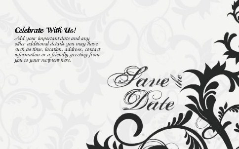 Bliss Sophisticate Oversized Save the Date  Postcards
