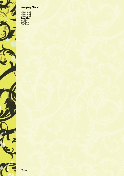 Ornate Edge A4 Recycled Letterhead