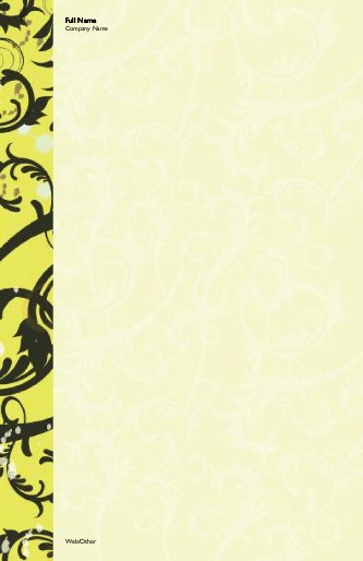Ornate Edge Large Note Pads