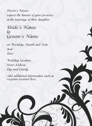 Bliss Sophisticate Wedding Invitations
