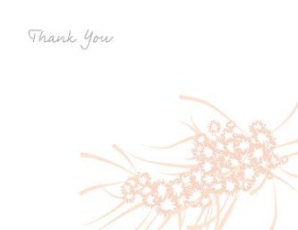 Blossoming Commitment Wedding Thank You Cards