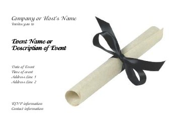 Congrats Grad Postcard Invitation-Standard