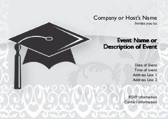 Elegant Border Postcard Invitation-Standard