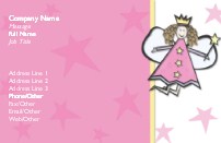 Fairy with Pink Stars