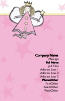 Fairy with Pink Stars Recycled Business Cards