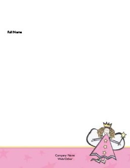 Fairy with Pink Stars Compact Note Pads