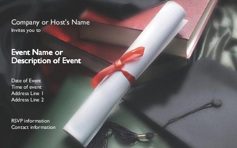 Graduation Day is Here Postcard Invitation-Oversized