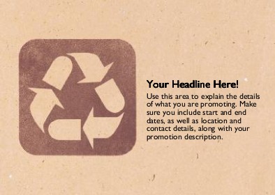 Recycle It Full Colour Standard Sized Postcards