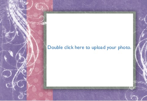 Snow Swirl Photo Christmas Cards