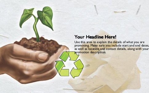 Recycle Regrowth Full Colour Oversized Postcards