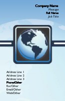 Global Reach Full Colour Business Cards